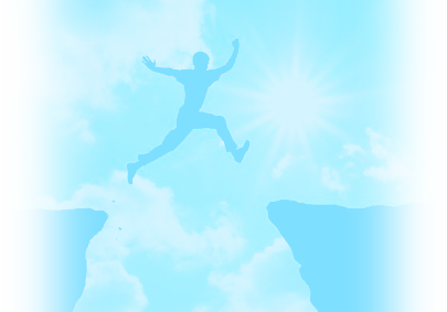 man jumping over obstacle